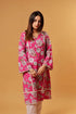 Amaira Pink Floral Kurta With White Pants 1